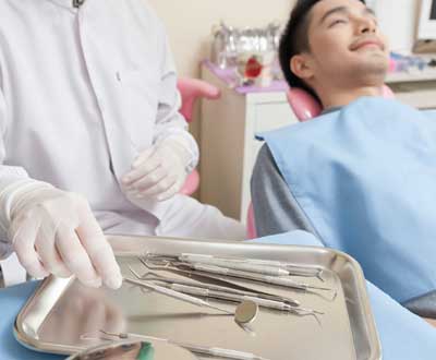 歯科検査の前の様子